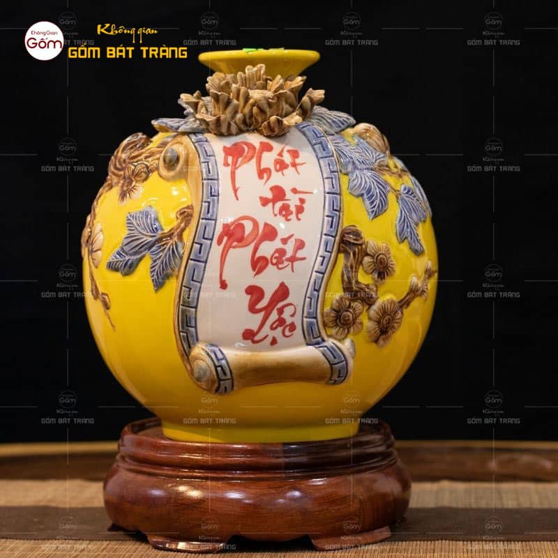 Bình Hút Tài Lộc Bát Tràng - Bảo Vật Phong Thủy Cải Vận
