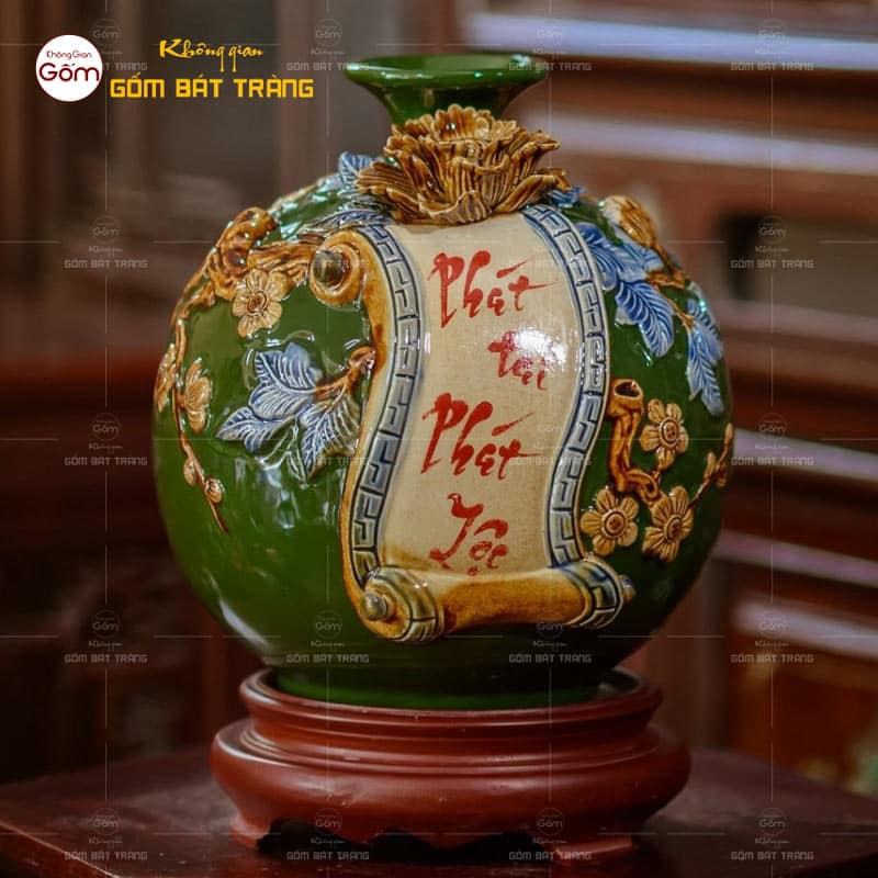 Bình Hút Tài Lộc Bát Tràng - Bảo Vật Phong Thủy Cải Vận