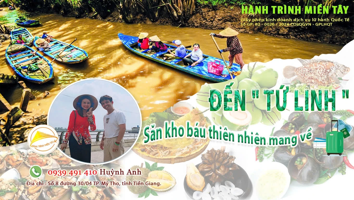 Khám Phá Tour Cồn Phụng Miễn Phí Dành Cho Đoàn 15 Người