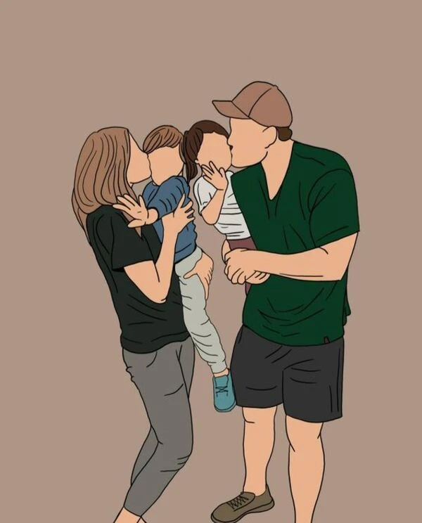 99+ Hình ảnh gia đình 4 người vui vẻ, hạnh phúc