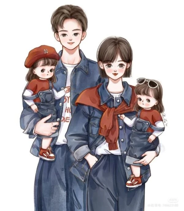 99+ Hình ảnh gia đình 4 người vui vẻ, hạnh phúc