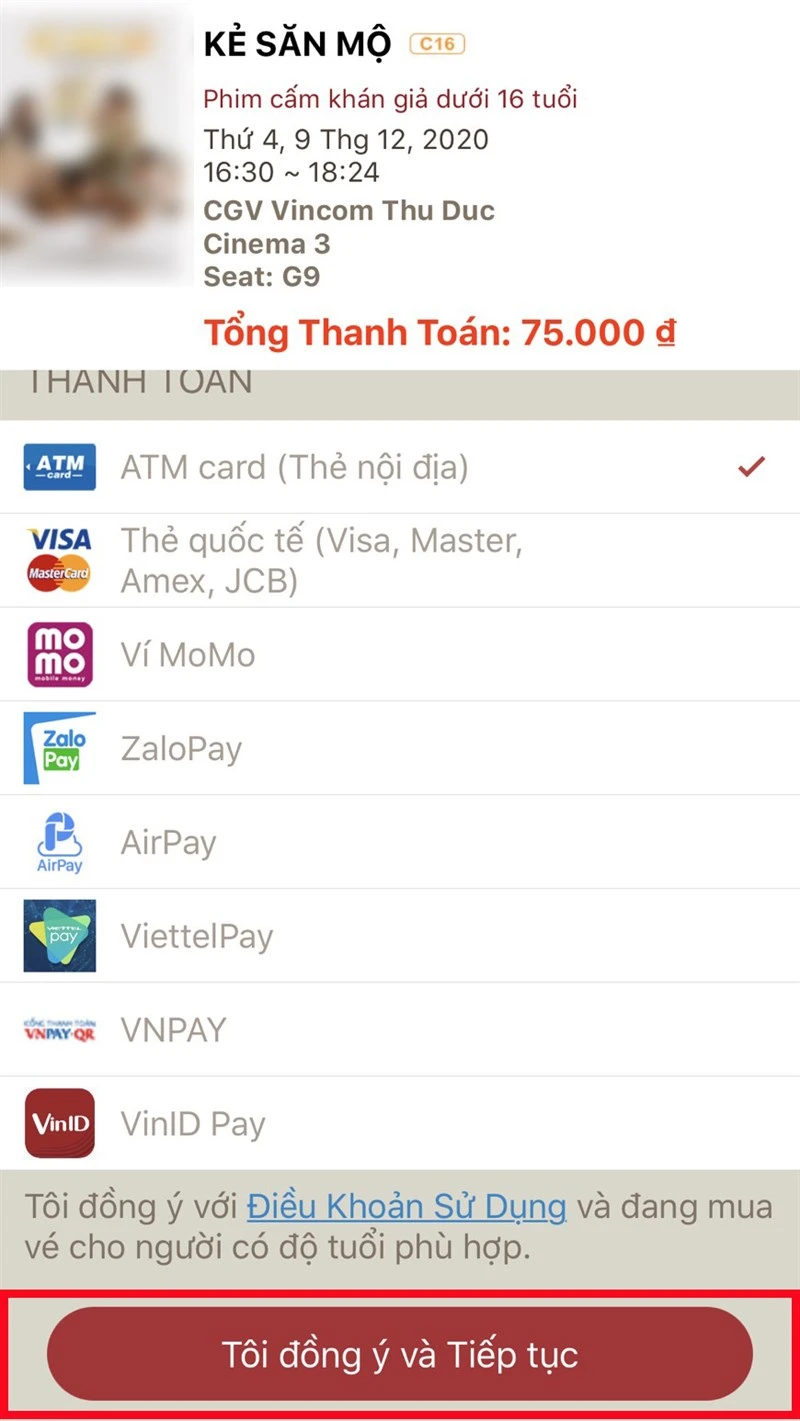 Cách đặt vé xem phim CGV online cực đơn giản, cực nhanh