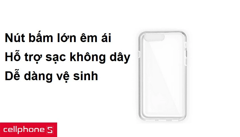 Ốp lưng trong S-Case Chống sốc cho iPhone 7/8 Plus