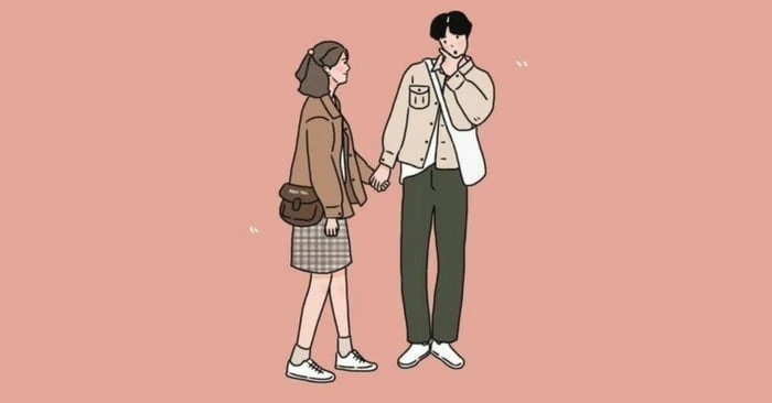 Ảnh đôi nam nữ thể hiện tình yêu chân thành