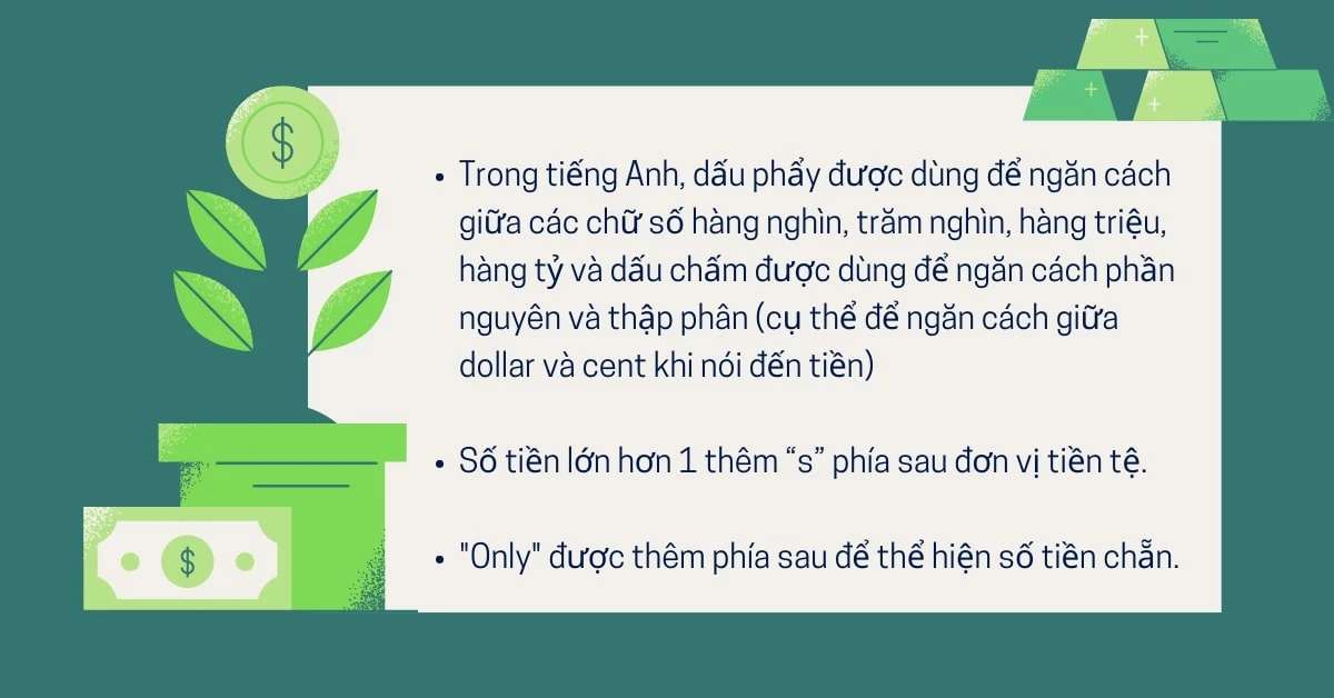 Hướng dẫn cách đọc tiền trong tiếng Anh và từ vựng chủ đề tiền tệ