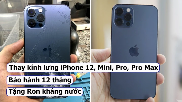 Thay mặt lưng iPhone 12 chất lượng tại Huy Dũng Mobile