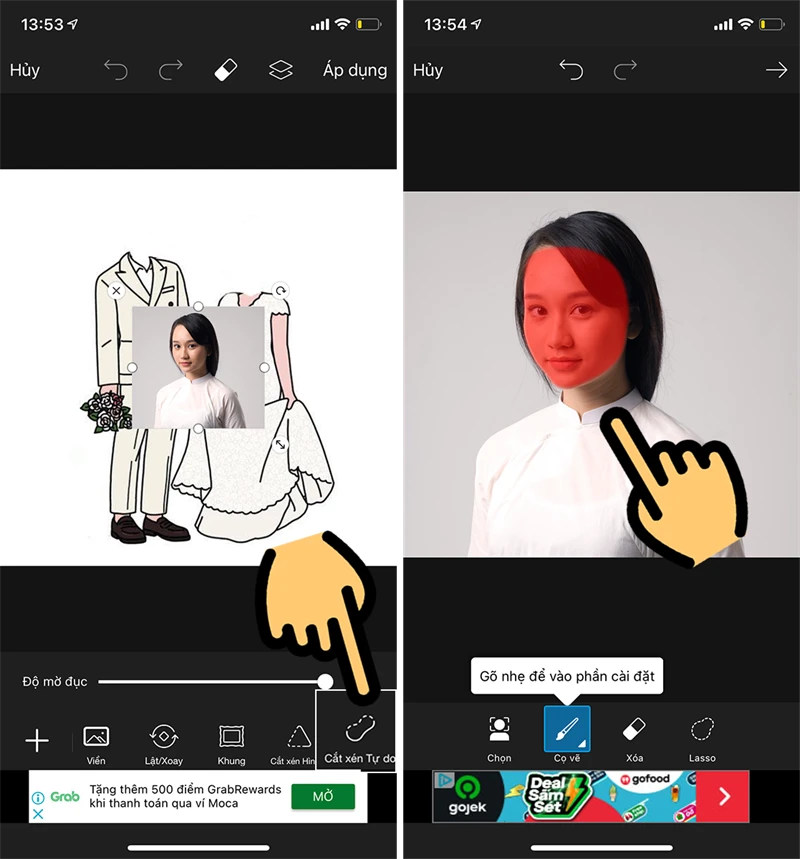 Cách ghép mặt vào ảnh chibi cô dâu đang hot đơn giản