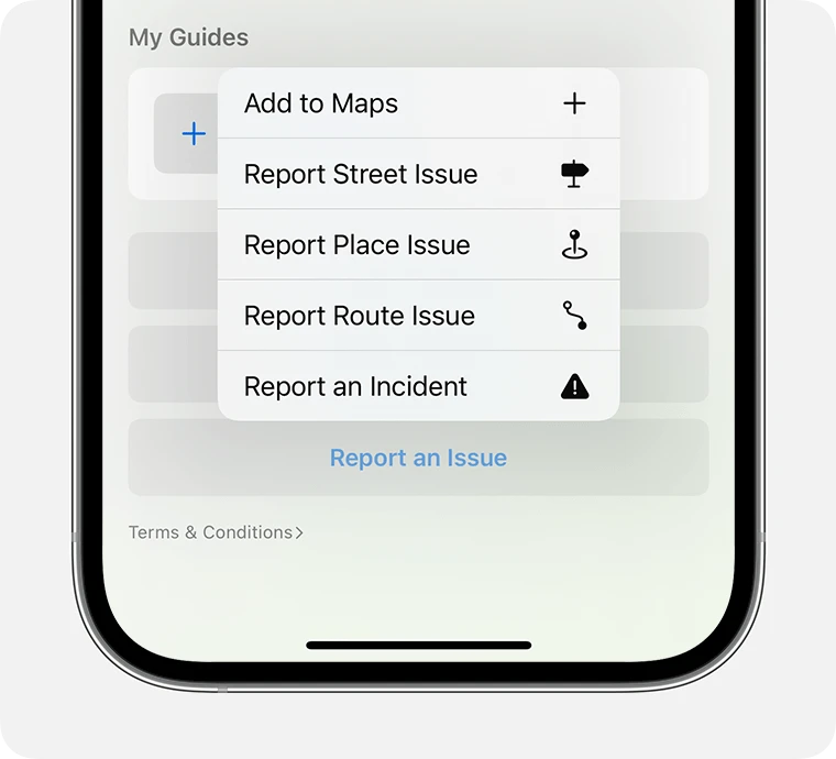 Nếu Bản đồ không hoạt động trên thiết bị Apple