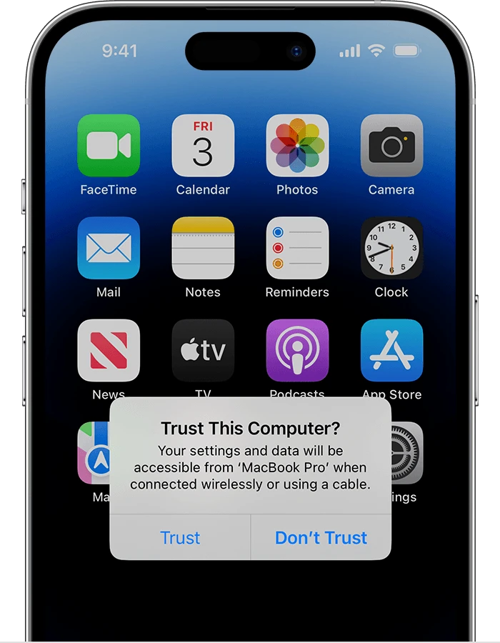 Hướng Dẫn Tin Cậy iPhone Kết Nối Với Máy Tính
