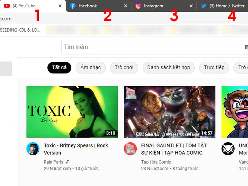 Cách chuyển tab nhanh để quản lý thông tin hiệu quả