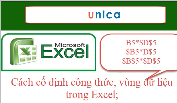 Cách cố định công thức trong excel hiệu quả