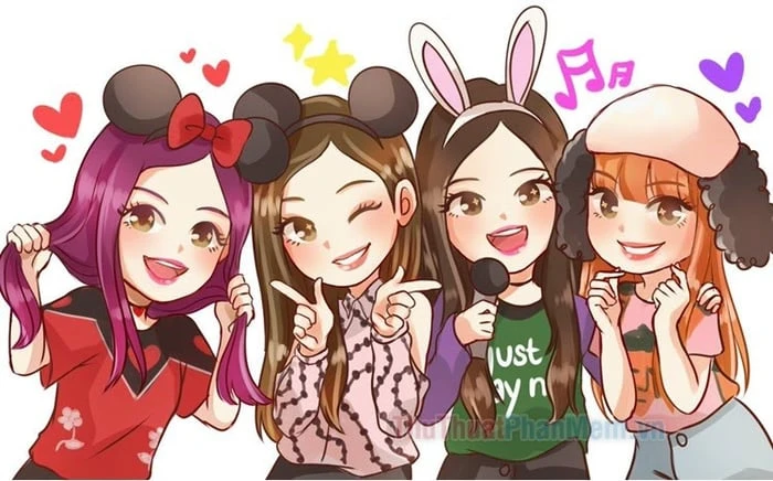 Khám Phá Ảnh BlackPink Chibi Đầy Dễ Thương