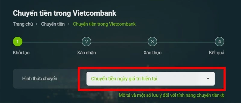 2 cách chuyển khoản Vietcombank online trên điện thoại, máy tính, PC đơn giản