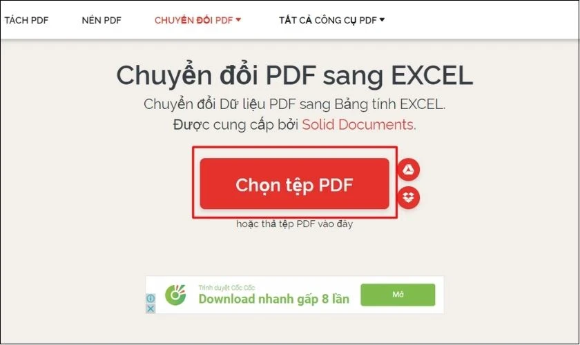 Tổng hợp 3 cách chuyển đổi từ file PDF sang Excel