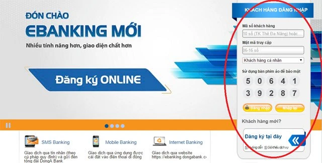 Hướng dẫn cách đăng ký Internet banking Đông Á ngay tại nhà