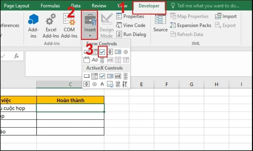 Cách đánh dấu tích trong Excel cực kỳ đơn giản, nhanh chóng