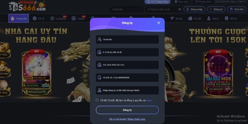 Hướng dẫn cách đăng ký S666 chi tiết và dễ hiểu
