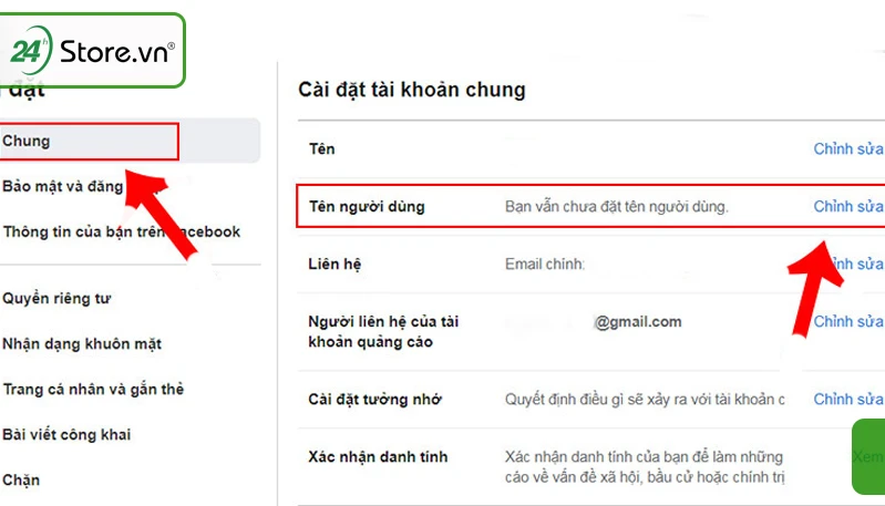 Hướng dẫn cách đổi link Facebook cá nhân cực kì DỄ DÀNG