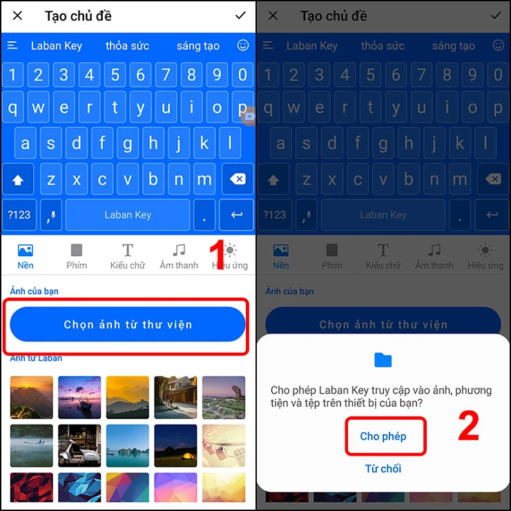 6+ cách đổi hình nền bàn phím điện thoại Samsung, iPhone đơn giản