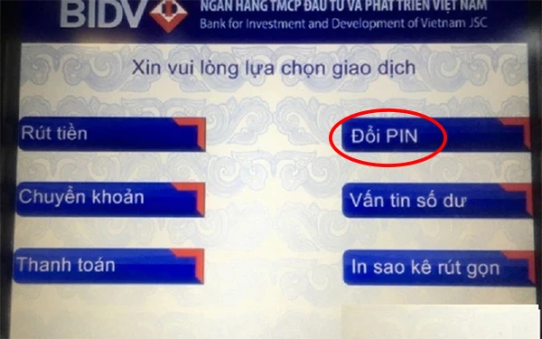 Hướng dẫn cách đổi mã pin bidv qua ứng dụng SmartBanking