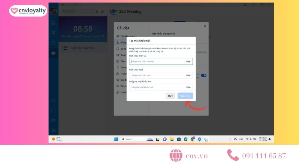 3 Cách đổi mật khẩu Zalo khi quên mật khẩu cũ nhanh nhất