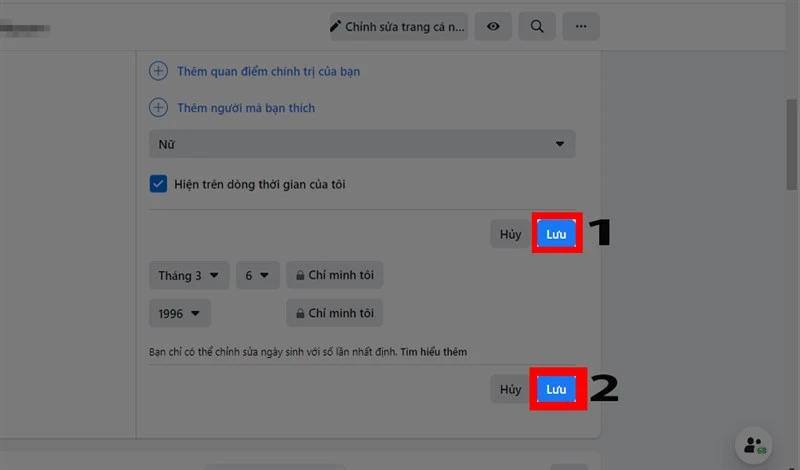 Cách tắt thông báo sinh nhật, ẩn, đổi ngày sinh Facebook