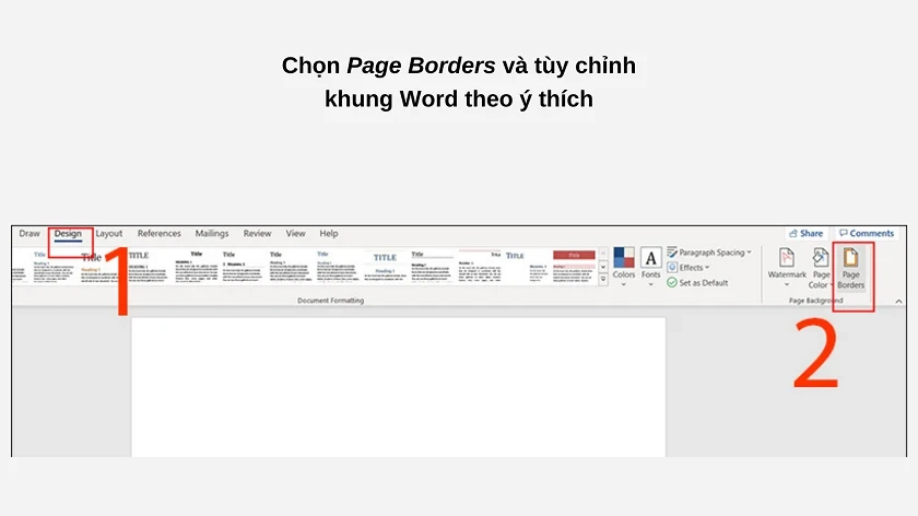 Hướng dẫn cách kẻ khung trong Word 2010 - 2016 chi tiết