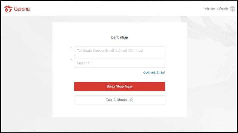 Hướng dẫn đổi mật khẩu Garena khi mất sđt và gmail mới nhất