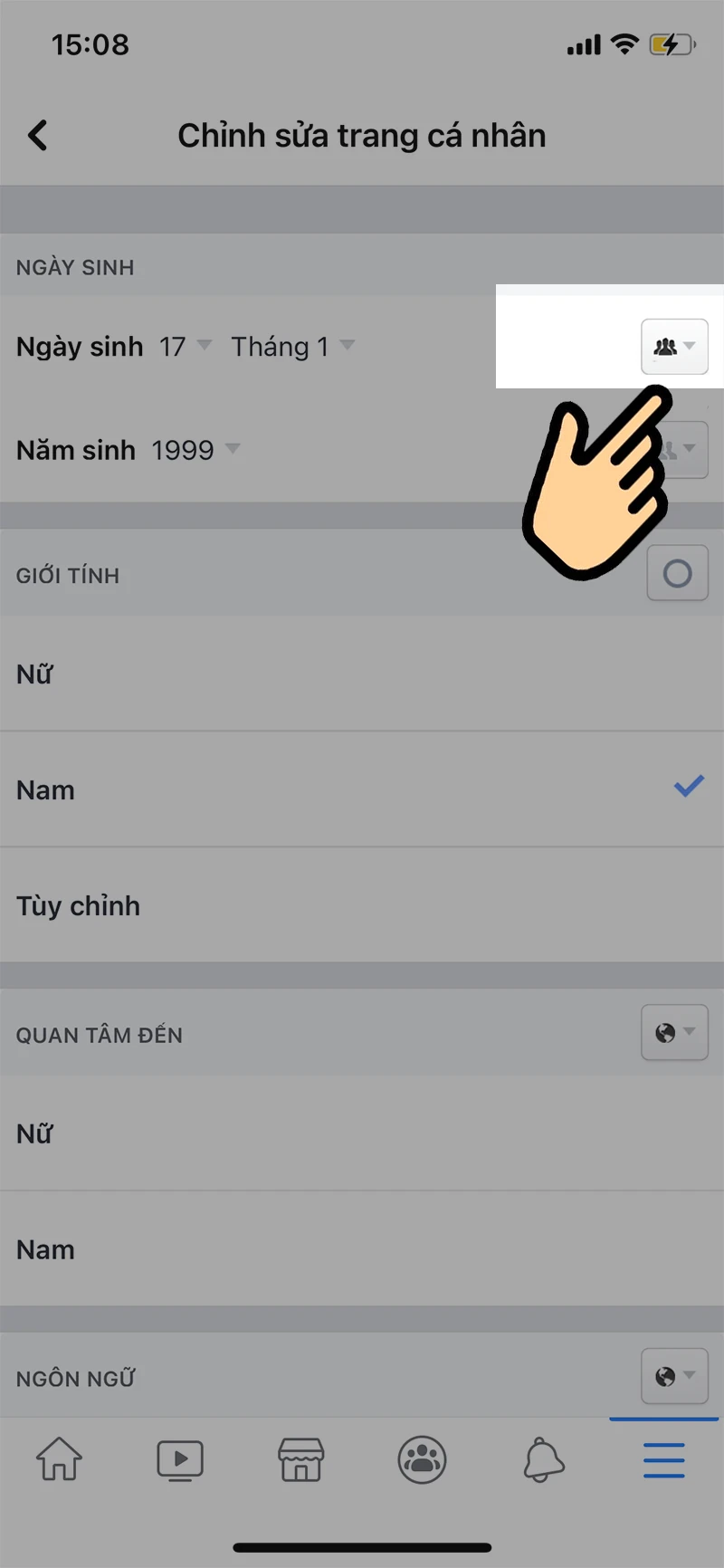 Cách tắt thông báo sinh nhật, ẩn, đổi ngày sinh Facebook