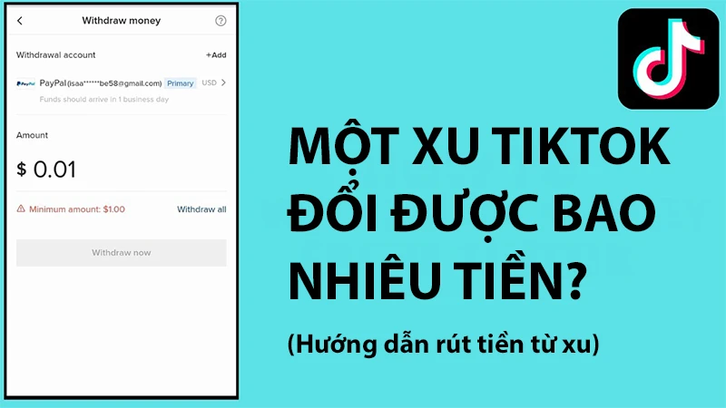 Cách đổi xu trên TikTok thành tiền hiệu quả