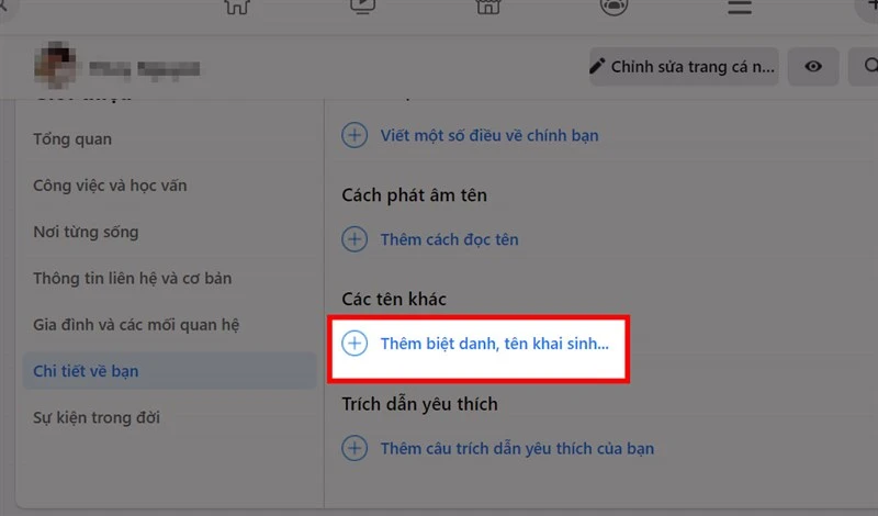 Cách đặt, đổi, xóa biệt hiệu Facebook trên máy tính, điện thoại