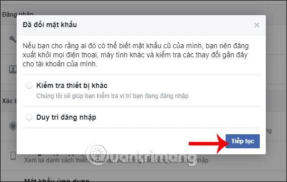 Hướng dẫn đổi mật khẩu Facebook trên máy tính