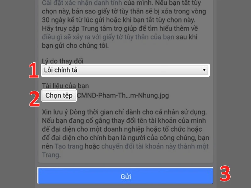 Hướng dẫn cách đổi tên Facebook khi chưa đủ 60 ngày trên điện thoại - Thegioididong.com