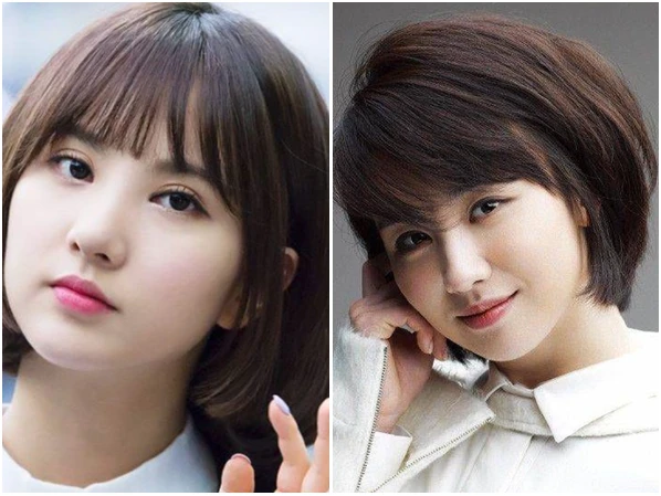 Tóc ngắn cho tuổi 40 mặt tròn với kiểu bob sang trọng