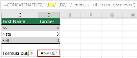 Lỗi #VALUE!, #REF!, #NUM, #N/A, #DIV/0!, #NAME?, #NULL! trong Excel và cách sửa