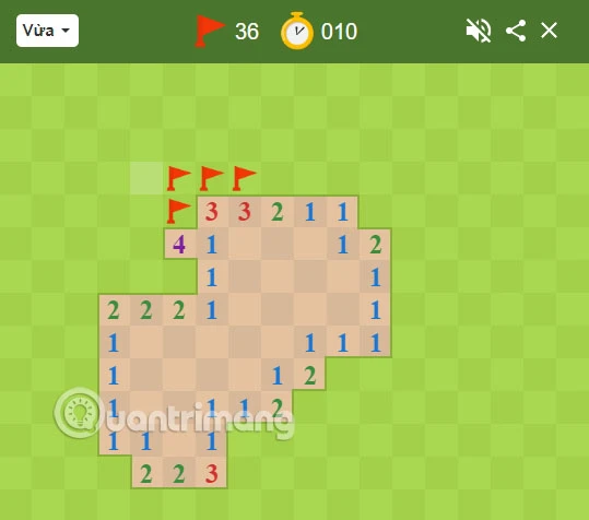 Trò Dò Mìn trên Google: Phiên bản cải tiến hấp dẫn