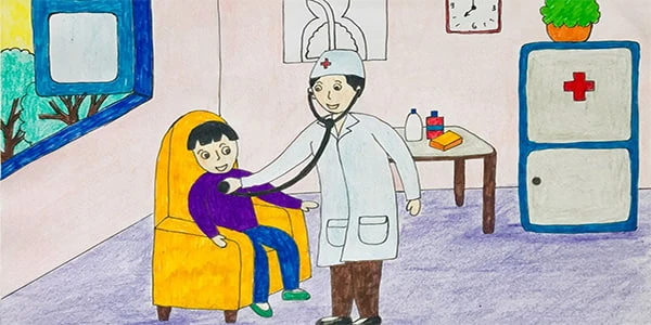 Vẽ Tranh Ước Mơ Trở Thành Bác Sĩ Của Em