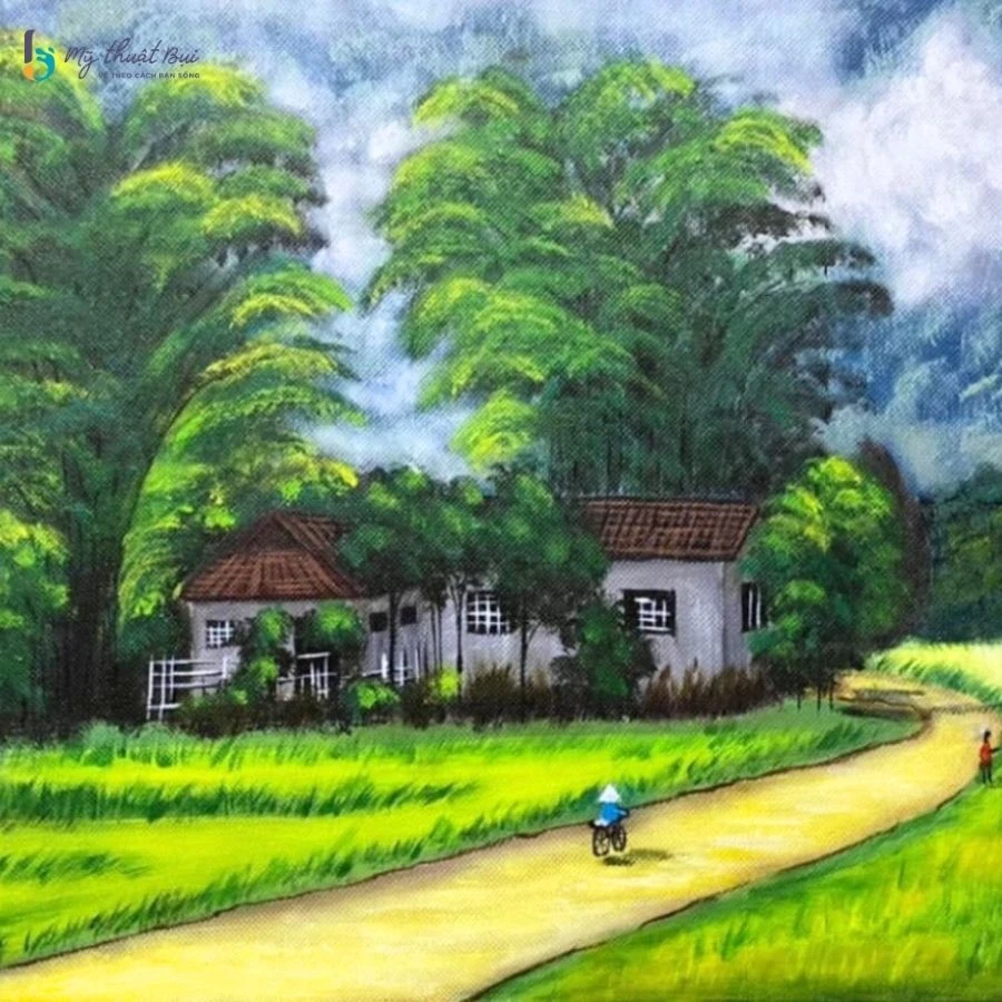 Vẽ tranh về quê hương và những ký ức ngọt ngào