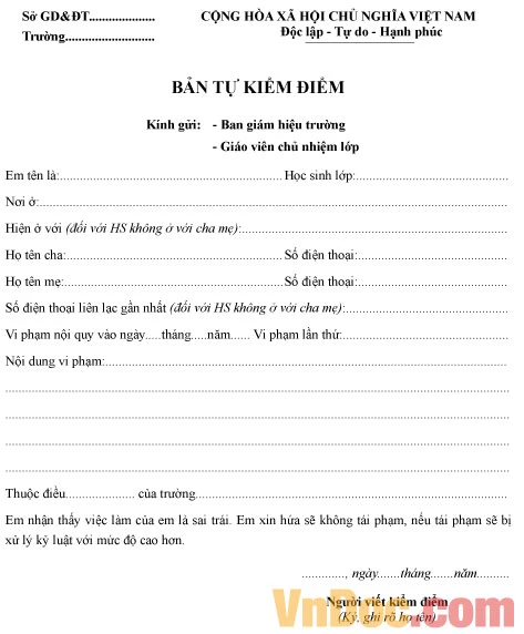 Hướng Dẫn Viết Bảng Kiểm Điểm Hiệu Quả Trong Học Tập