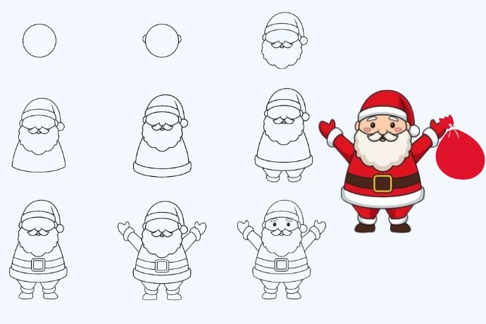 Vẽ Tranh Noel Đơn Giản Để Trang Trí Ngày Lễ