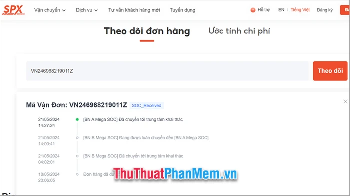 Cách tìm số điện thoại Shipper Shopee Express