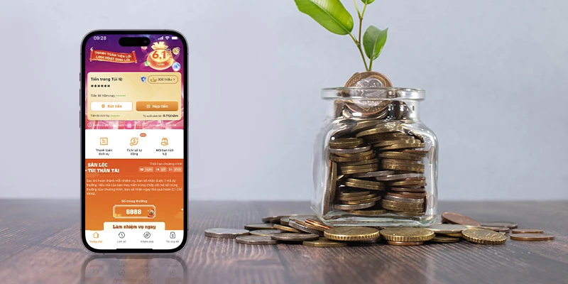 Túi Thần Tài MoMo lãi bao nhiêu 1 ngày