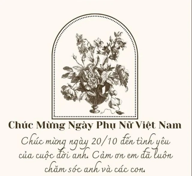 60 Mẫu thiệp chúc mừng ngày phụ nữ Việt Nam 20/10 đẹp 2024
