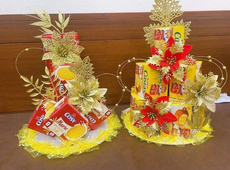 30+ cách làm tháp bánh Tết tài lộc cực dễ và đẹp mắt