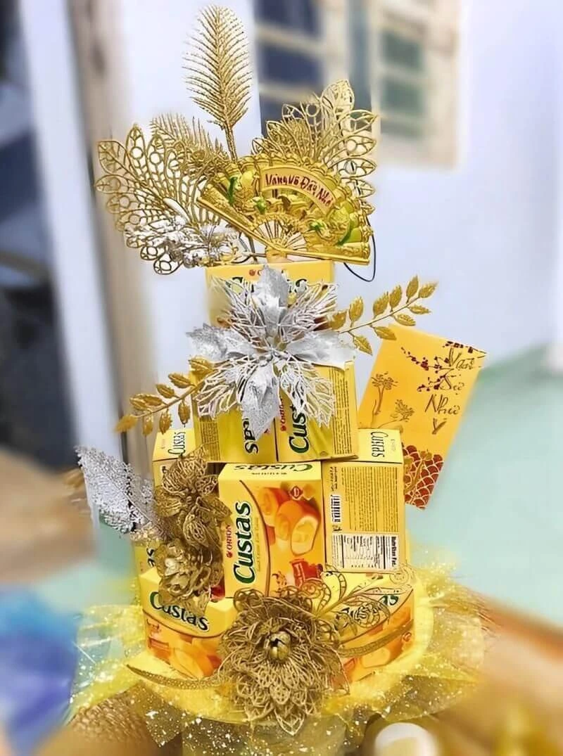 30+ cách làm tháp bánh Tết tài lộc cực dễ và đẹp mắt