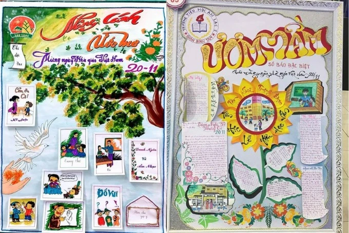 Hướng dẫn trang trí báo tường trên giấy A4 hiệu quả