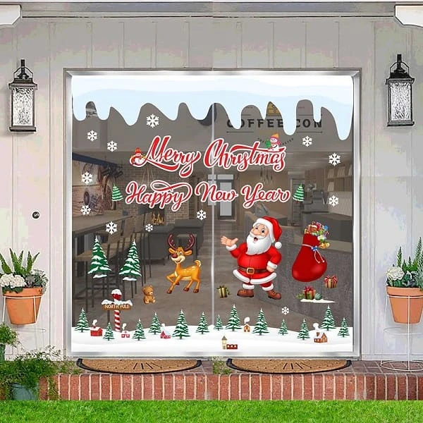 Ý Tưởng Trang Trí Noel Cửa Kính Đẹp Mắt