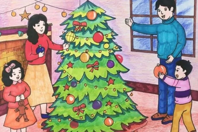 Ý Nghĩa Sâu Sắc Của Tranh Vẽ Gia Đình 4 Người Đơn Giản