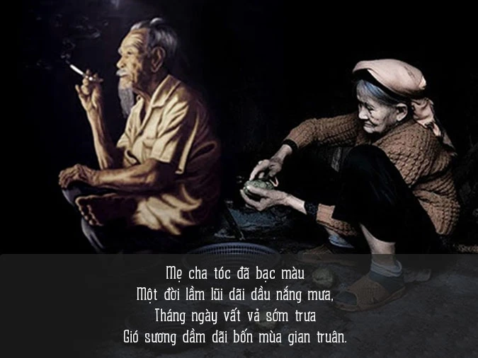 Thơ về cha mẹ và tình yêu vô bờ bến