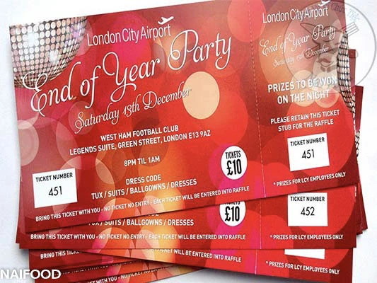 Thiệp mời tất niên cho cán bộ nhân viên công ty